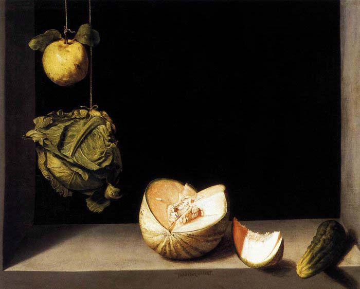 Still-life with Quince, Cabbage, Melon and Cucumber